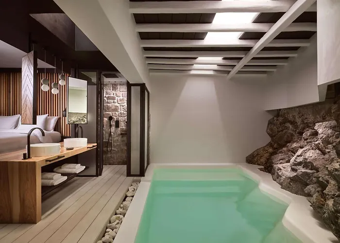 Semeli Coast Mykonos Curio Collection By Hilton Hotel Merchia Beach photo