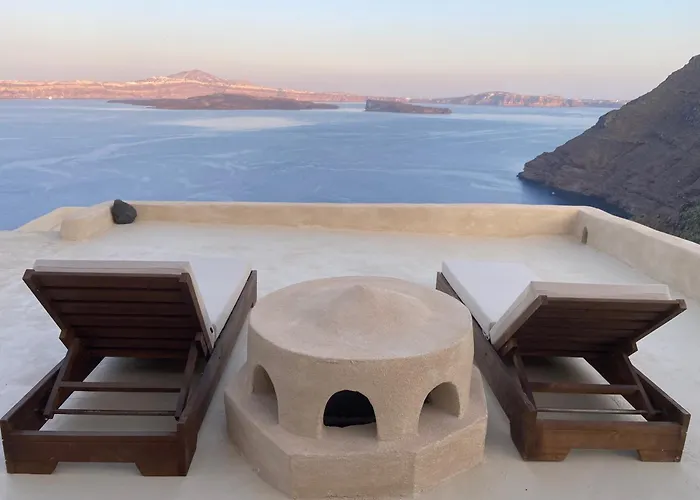 Villa Kamari Real Living, With Caldera Views And Jacuzzi Thirasia Foto