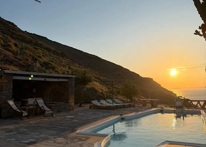 Sun Holiday Kea Private Pool Sea View Pisses Foto